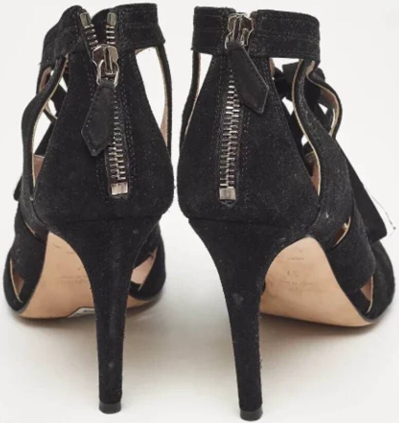 Miu Pre-owned Suede heels Black Dames