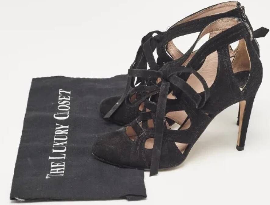 Miu Pre-owned Suede heels Black Dames