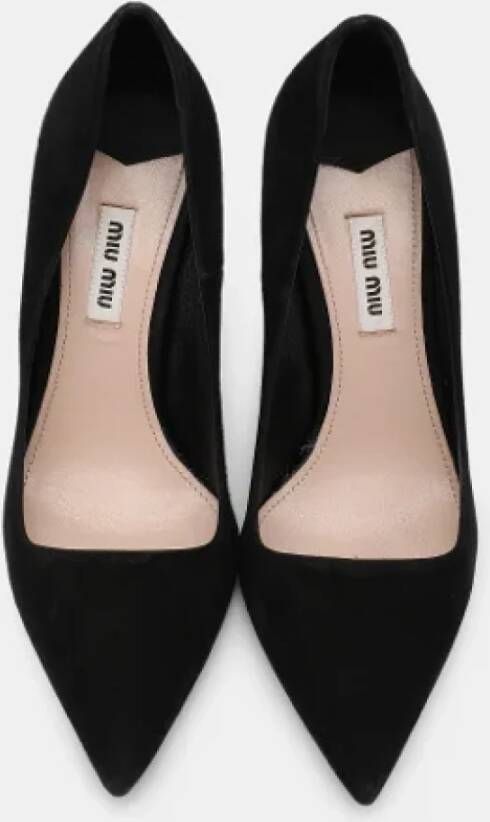 Miu Pre-owned Suede heels Black Dames