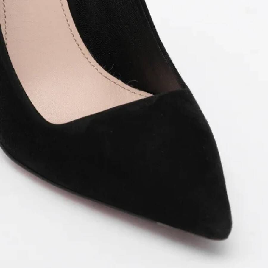 Miu Pre-owned Suede heels Black Dames