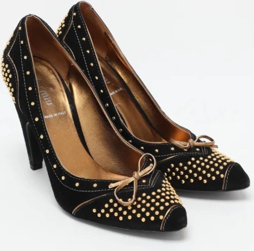 Miu Pre-owned Suede heels Black Dames