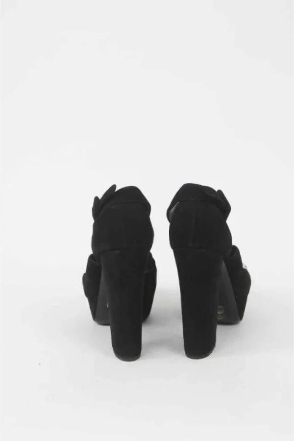 Miu Pre-owned Suede heels Black Dames