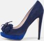 Miu Pre-owned Suede heels Blue Dames - Thumbnail 2