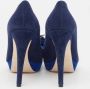 Miu Pre-owned Suede heels Blue Dames - Thumbnail 5