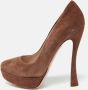 Miu Pre-owned Suede heels Brown Dames - Thumbnail 2