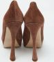 Miu Pre-owned Suede heels Brown Dames - Thumbnail 5