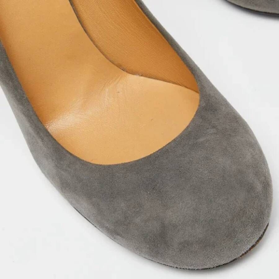 Miu Pre-owned Suede heels Gray Dames