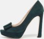 Miu Pre-owned Suede heels Green Dames - Thumbnail 2