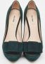 Miu Pre-owned Suede heels Green Dames - Thumbnail 3