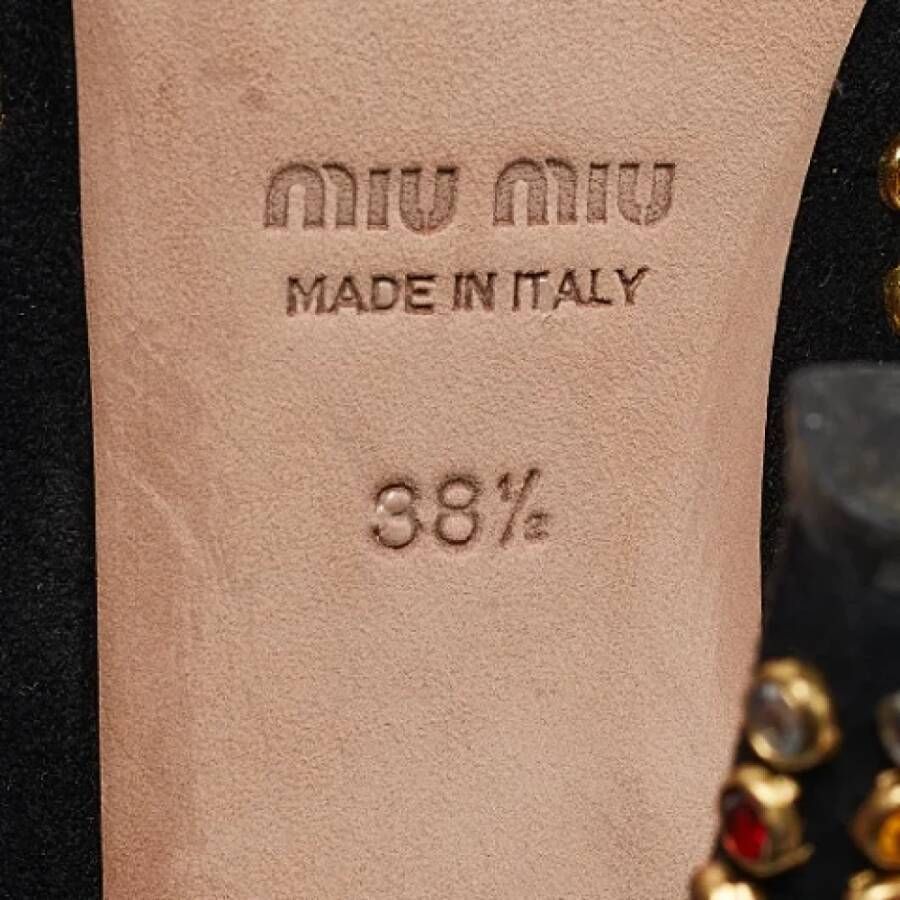 Miu Pre-owned Suede heels Multicolor Dames