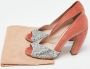 Miu Pre-owned Suede heels Orange Dames - Thumbnail 9