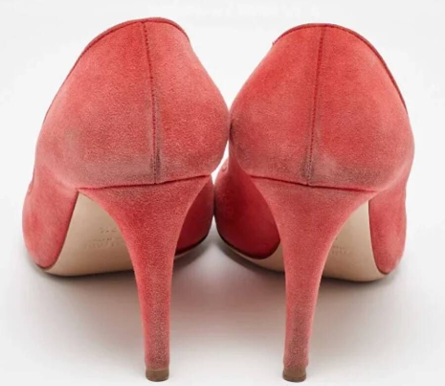 Miu Pre-owned Suede heels Pink Dames