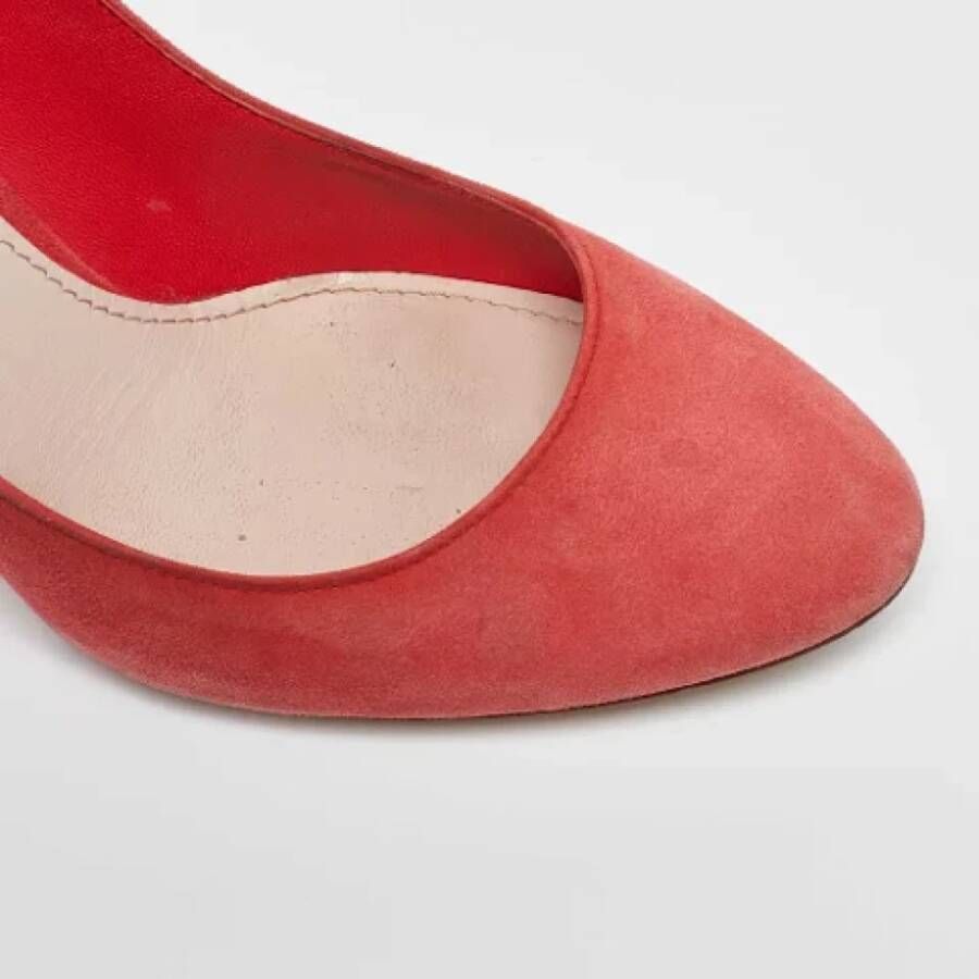 Miu Pre-owned Suede heels Pink Dames