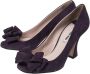 Miu Pre-owned Suede heels Purple Dames - Thumbnail 3