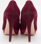 Miu Pre-owned Suede heels Purple Dames - Thumbnail 5