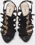 Miu Pre-owned Suede sandals Black Dames - Thumbnail 3