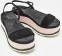 Miu Pre-owned Suede sandals Black Dames - Thumbnail 4