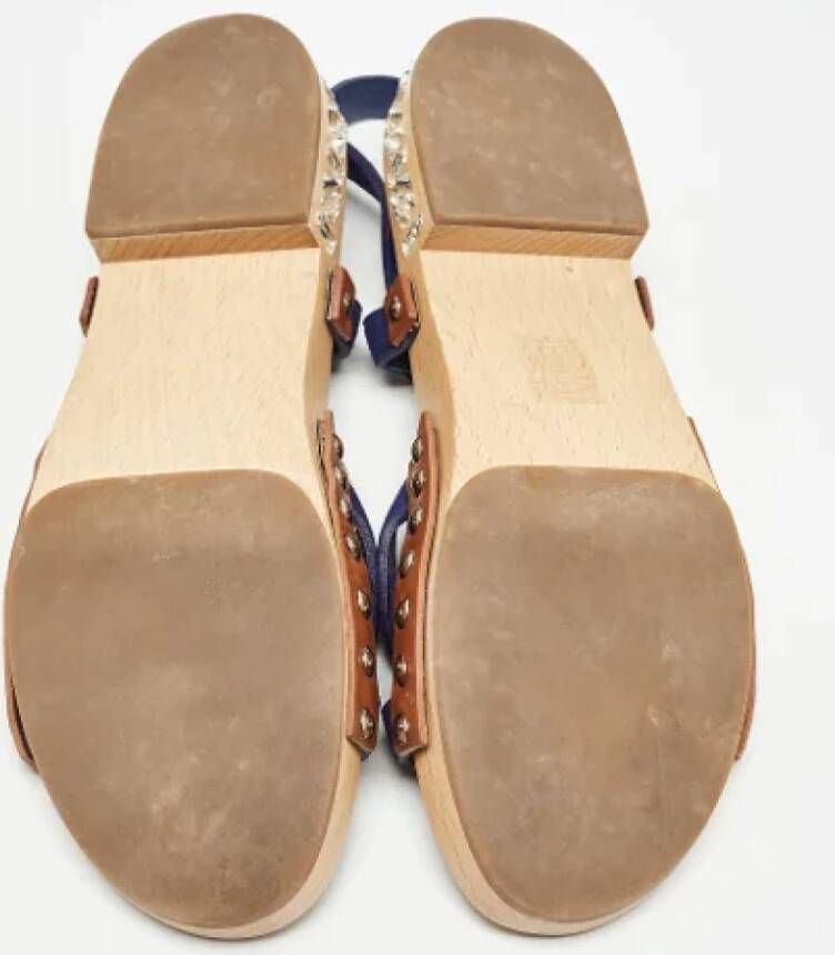 Miu Pre-owned Suede sandals Blue Dames