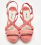 Miu Pre-owned Suede sandals Pink Dames - Thumbnail 3