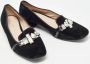 Miu Pre-owned Velvet flats Black Dames - Thumbnail 4