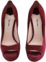 Miu Pre-owned Velvet heels Red Dames - Thumbnail 2