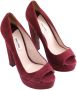 Miu Pre-owned Velvet heels Red Dames - Thumbnail 5