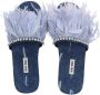 Miu Denim Sandalen Affairs Blauw Dames - Thumbnail 3