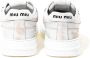 Miu Witte Distressed Leren Sneakers White Dames - Thumbnail 3