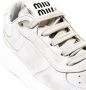 Miu Witte Distressed Leren Sneakers White Dames - Thumbnail 6