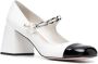 Miu Pumps met parelversiering en leren ketting White Dames - Thumbnail 2