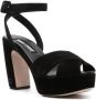 Miu Plateau Sandalen Gekruiste Bandjes Gespsluiting Black Dames - Thumbnail 6