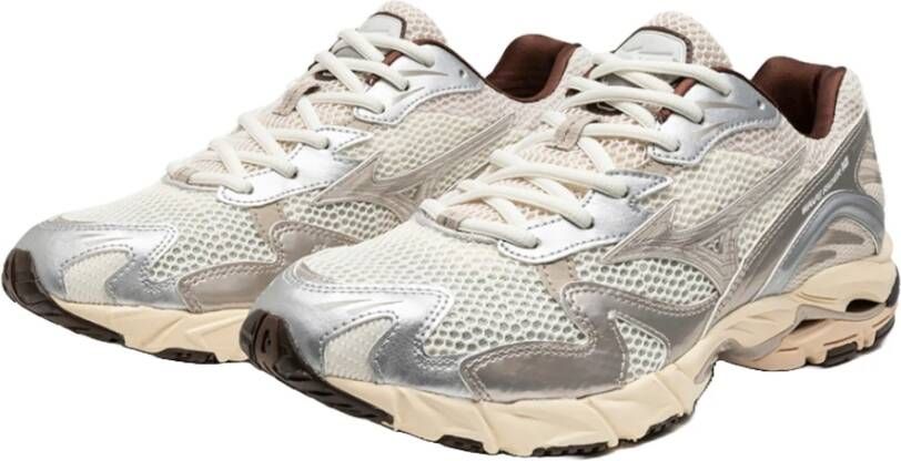 Mizuno Beige Zilver Wave Rider 10 Multicolor Heren