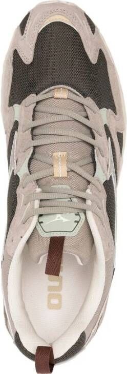 Mizuno Grijze Multikleur Sneaker met Reflecterende Details Gray Heren