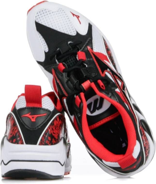 Mizuno Lage Herenschoen in Wit Zwart Rood Multicolor Heren