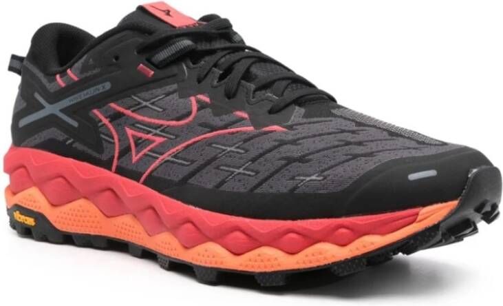 Mizuno Panelled Mesh Sneakers Zwart Multicolor Heren