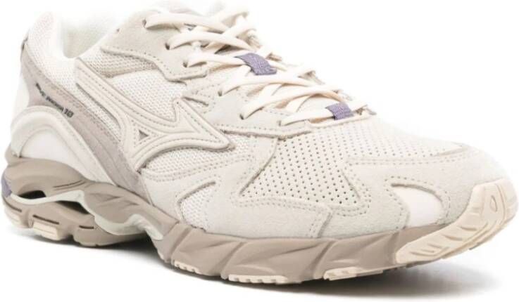 Mizuno Wave Rider 10 Hardloopschoenen Beige Heren