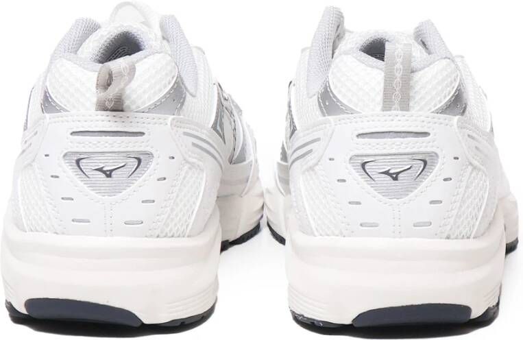 Mizuno Witte Sneakers met Logo Detail White Heren