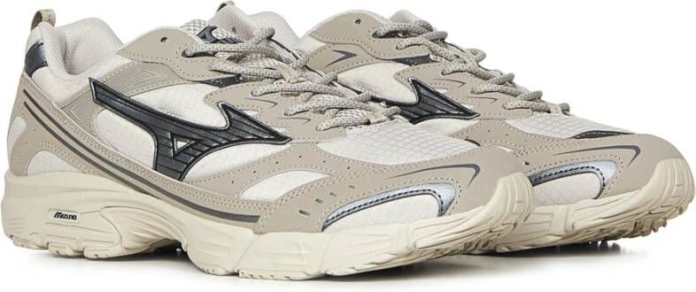 Mizuno Witte Sneakers voor Comfort en Stijl Beige Heren