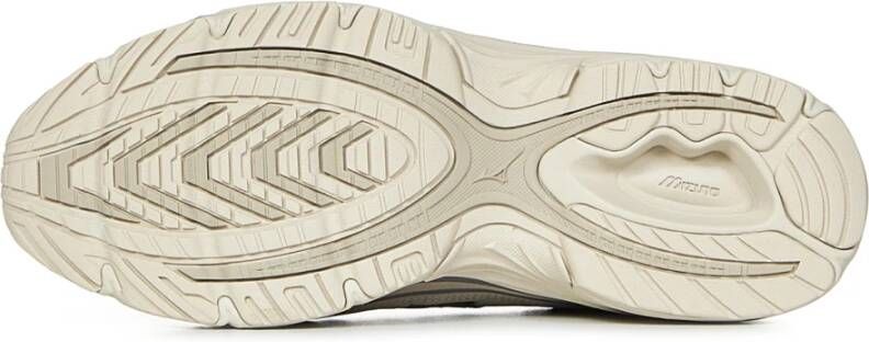 Mizuno Witte Sneakers voor Comfort en Stijl Beige Heren