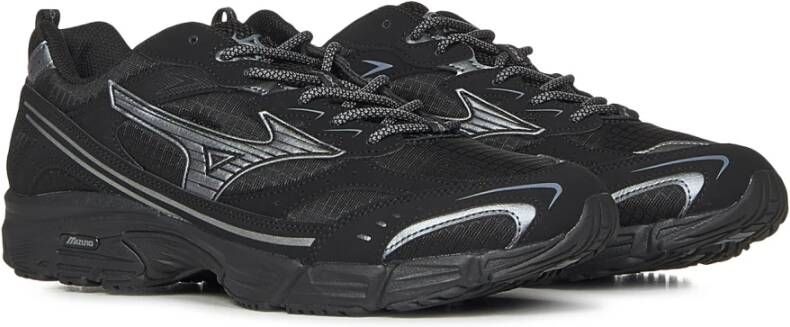 Mizuno Zwarte Sneakers met Vetersluiting Black Heren