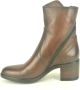 MJUS Bruine Enkellaars met Schuine Rits Brown Dames - Thumbnail 3