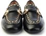 MJUS Gestikte Loafer met Gouden Studs Black Dames - Thumbnail 5