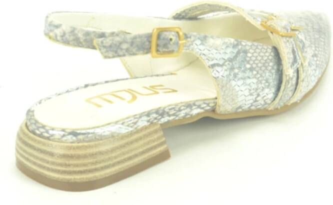 MJUS Grijs Print Dubbele Gesp Sandalen Beige Dames