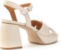 MJUS Kruis Plateau Sandaal Beige Dames - Thumbnail 3