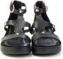 MJUS Leren Sleehak Sandaal Slave Stijl Black Dames - Thumbnail 5