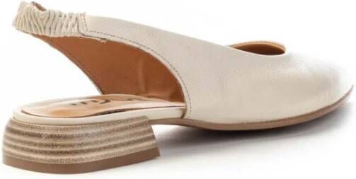 MJUS Leren Slingback Sandalen voor Vrouwen Beige Dames