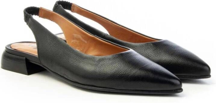 MJUS Leren Slingback T98101 Vrouwen Black Dames