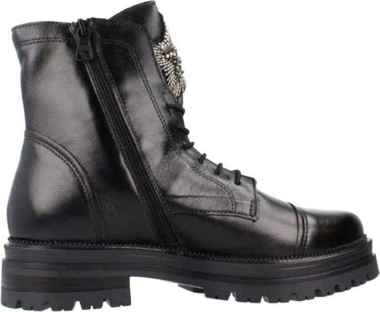 MJUS Stijlvolle Lace-up Laarzen Black Dames