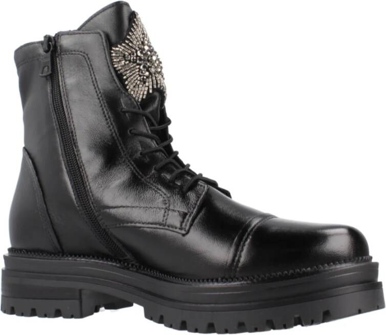 MJUS Stijlvolle Lace-up Laarzen Black Dames