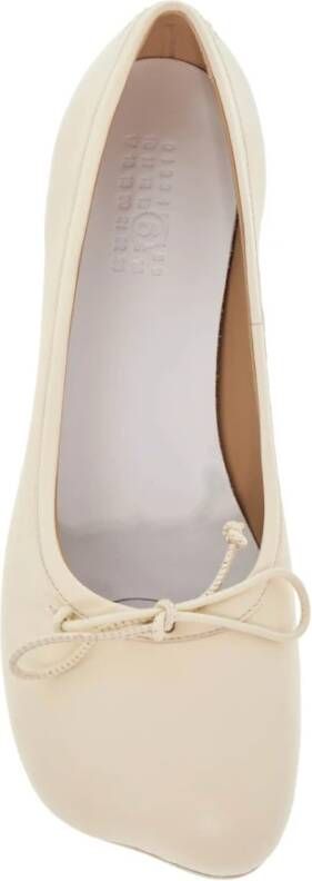 MM6 Maison Margiela Anatomische ballerinaflats met strikdetail Beige Dames